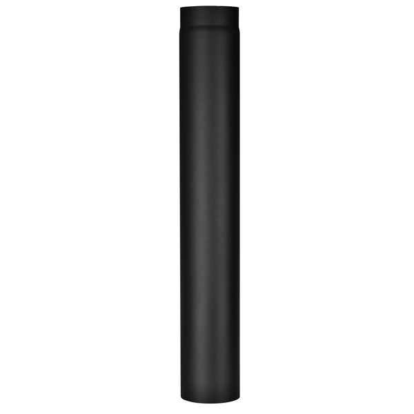 Roura kouřová 120mm/1000mm, t.1,5mm, silnostěnná černá
