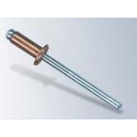 Nýt trhací 3,0 × 12 mm, CU/ST (měď/ocel), plochá hlava