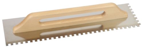 Nerezové zubové hladítko 480x130 mm (zub 6x6 mm)