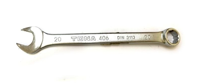 Klíč očkoplochý metrický 20 mm, Tona Expert DIN 3113
