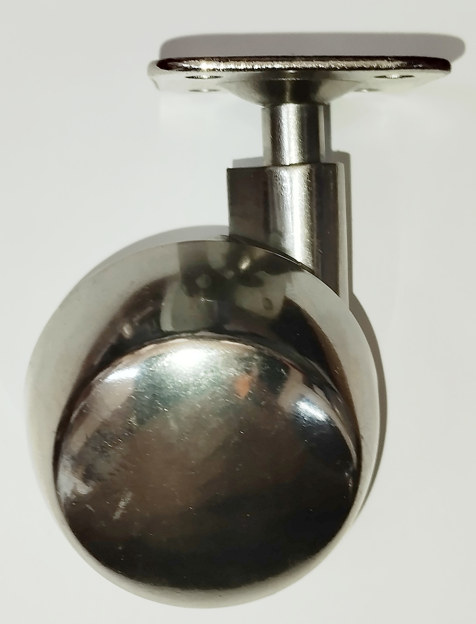 Kolečko nábytkové průměr 50mm kovové s montážní patkou – levé