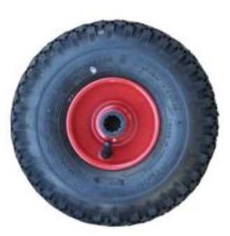 Kolo nafukovací 300 mm, 300/75/20F, nosnost 200 kg, válečkové ložisko, pneu King Tire