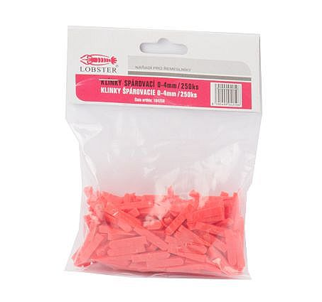 Spárovací klínky na obklady 0-4 mm (250 ks)