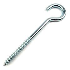 Stropní hák s vrutem 80 x 4 mm ZN