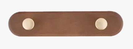 Věšák dřevěný 2 háčky 200 × 45 × 45 mm (WUW1)