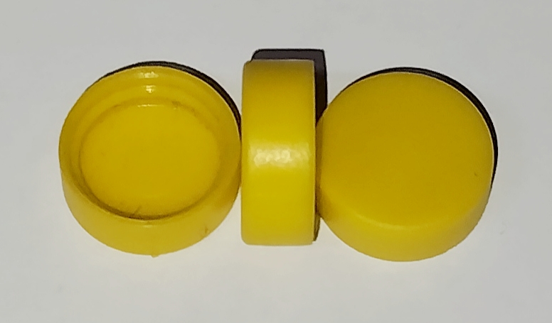 Krytka na SPZ žlutá průměr 10 mm              