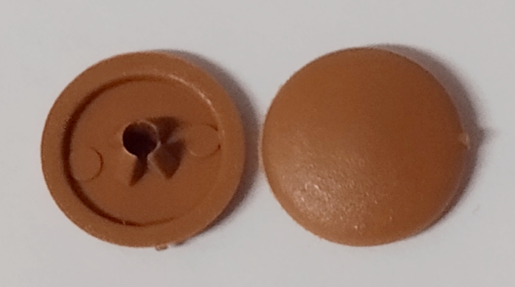 Krytka univerzálních vrutů PZ2 třešeň 3,5-5 mm    